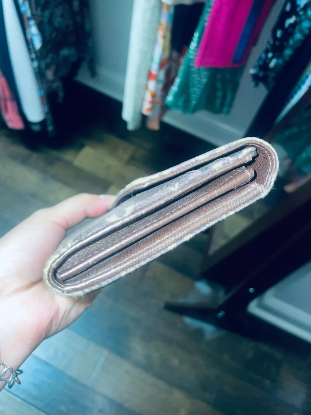 Louis Vuitton Monogram Canvas Brown and Tan Long Wallet